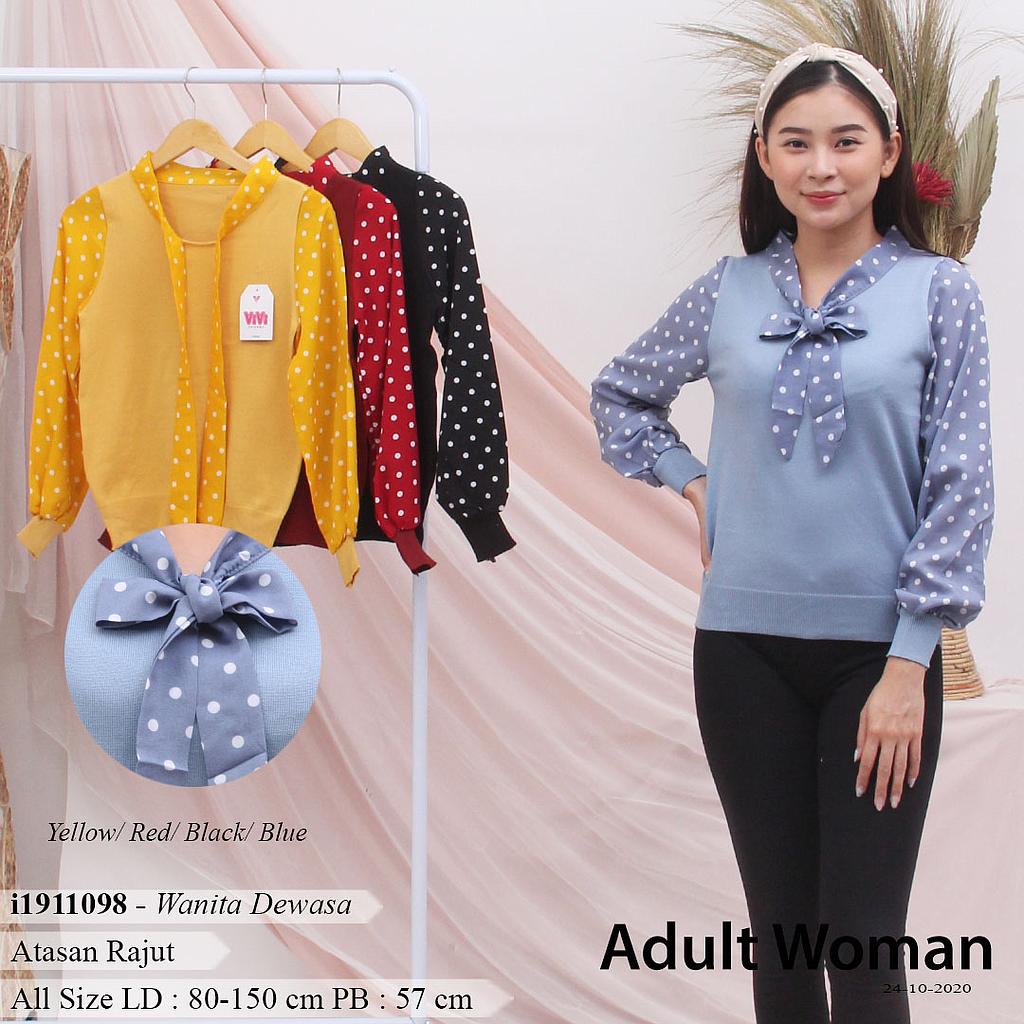 YQH-MS8038 Nikita atasn rajut variasi syal polkadot