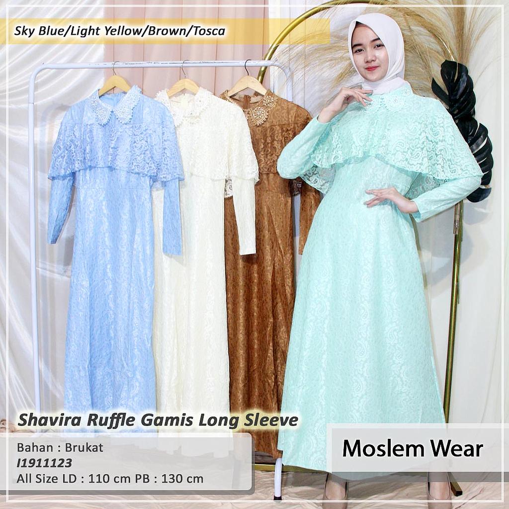 Shavira Ruffle Gamis Long sleeve