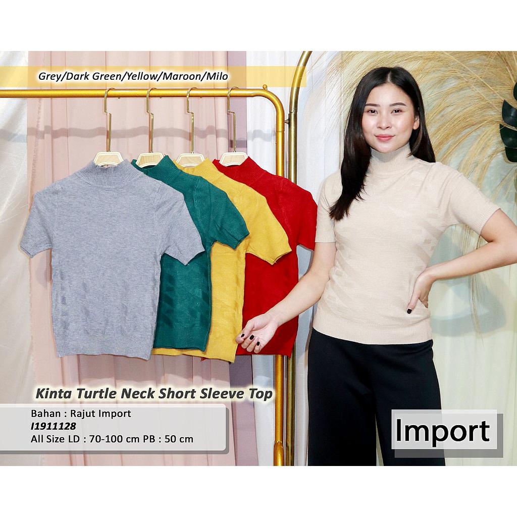 Kinta turtle neck short sleeve top