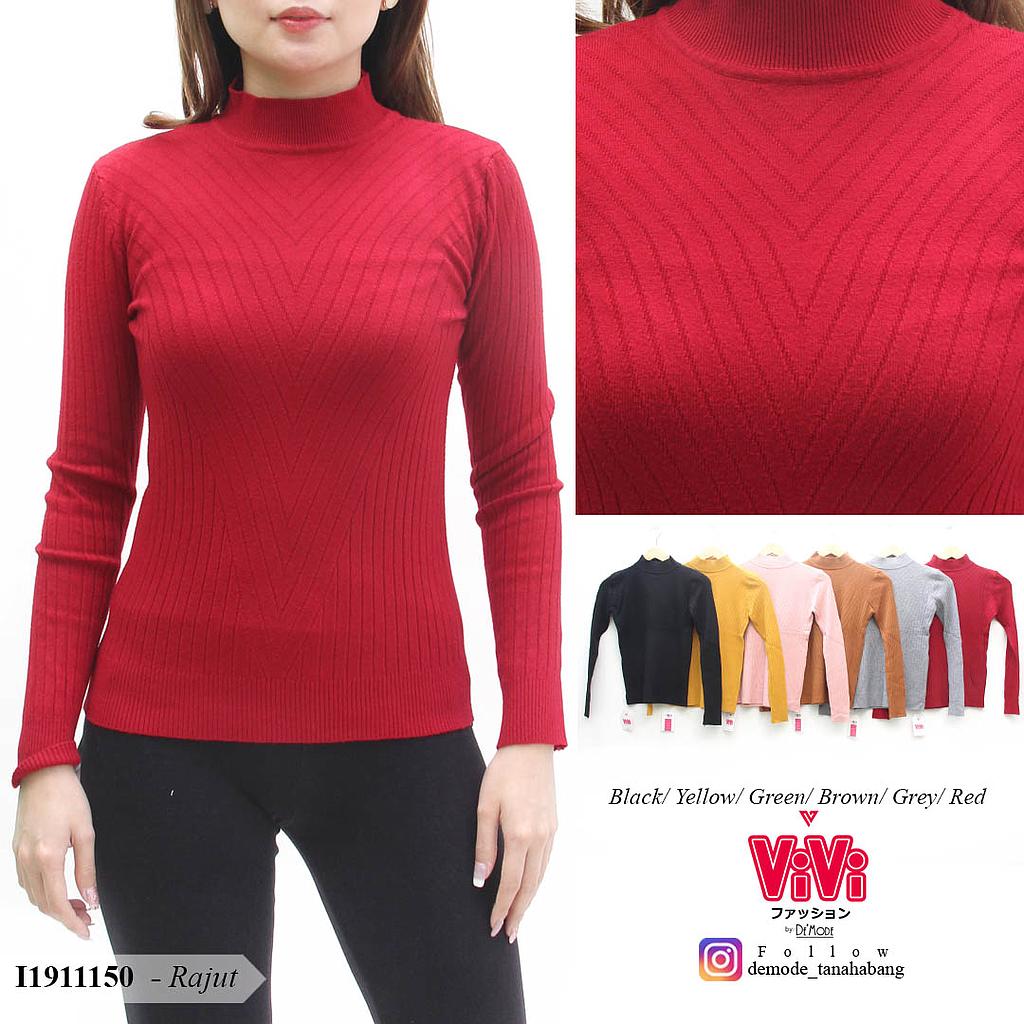 YQH-MS1411 Sanira atasan rajut tekstur motif