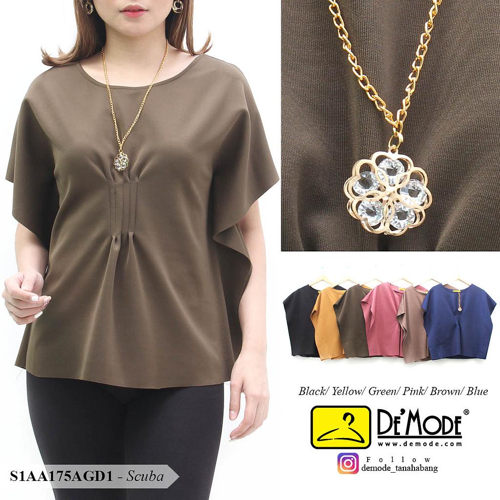 ZASKIA ATASAN SCUBA KAFTAN LIPIT
