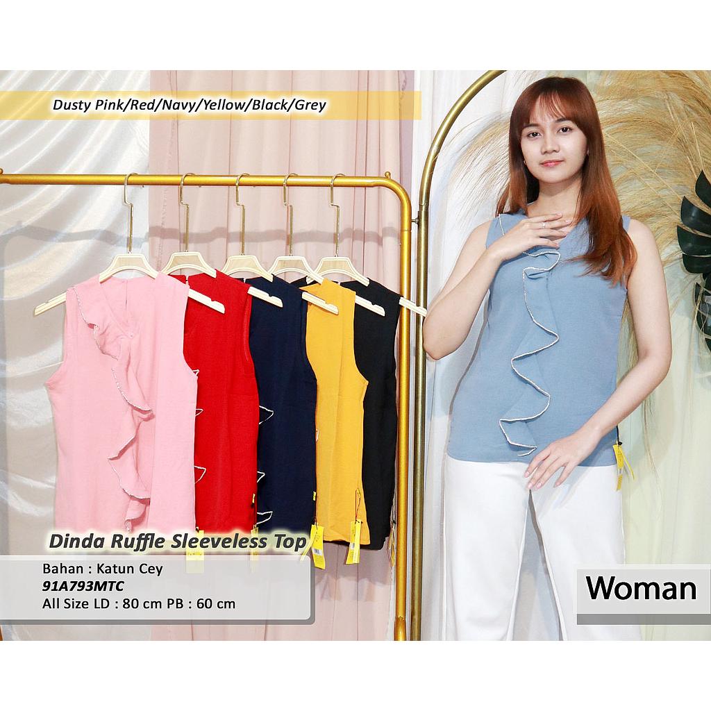 Dinda Ruffle Sleeveless Top