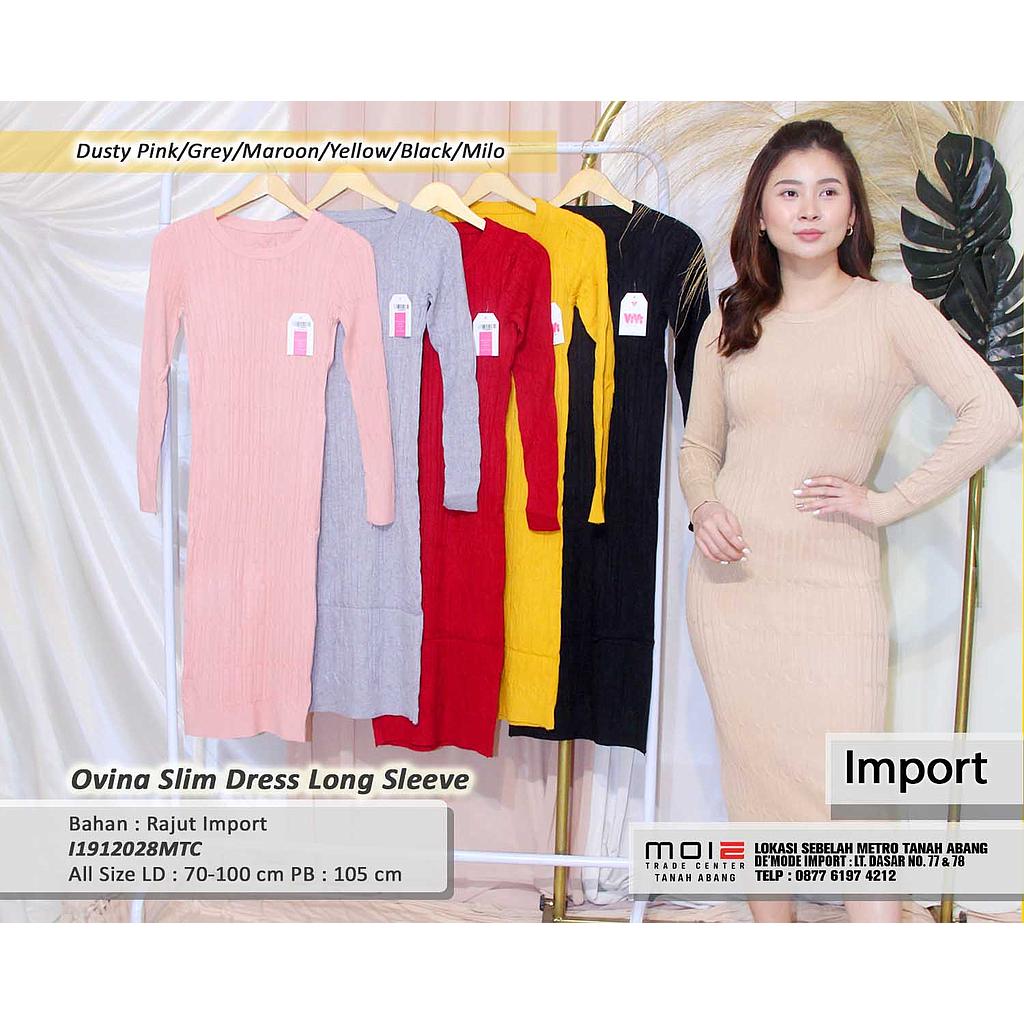 Ovina slim dress Long sleeve