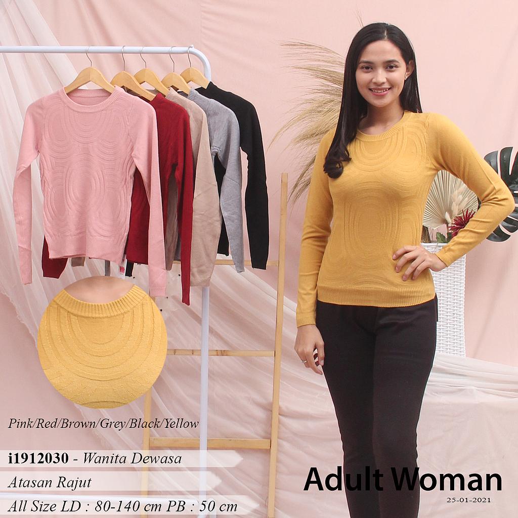 YQH-MS888-2 Sara atasan rajut tangan panjang