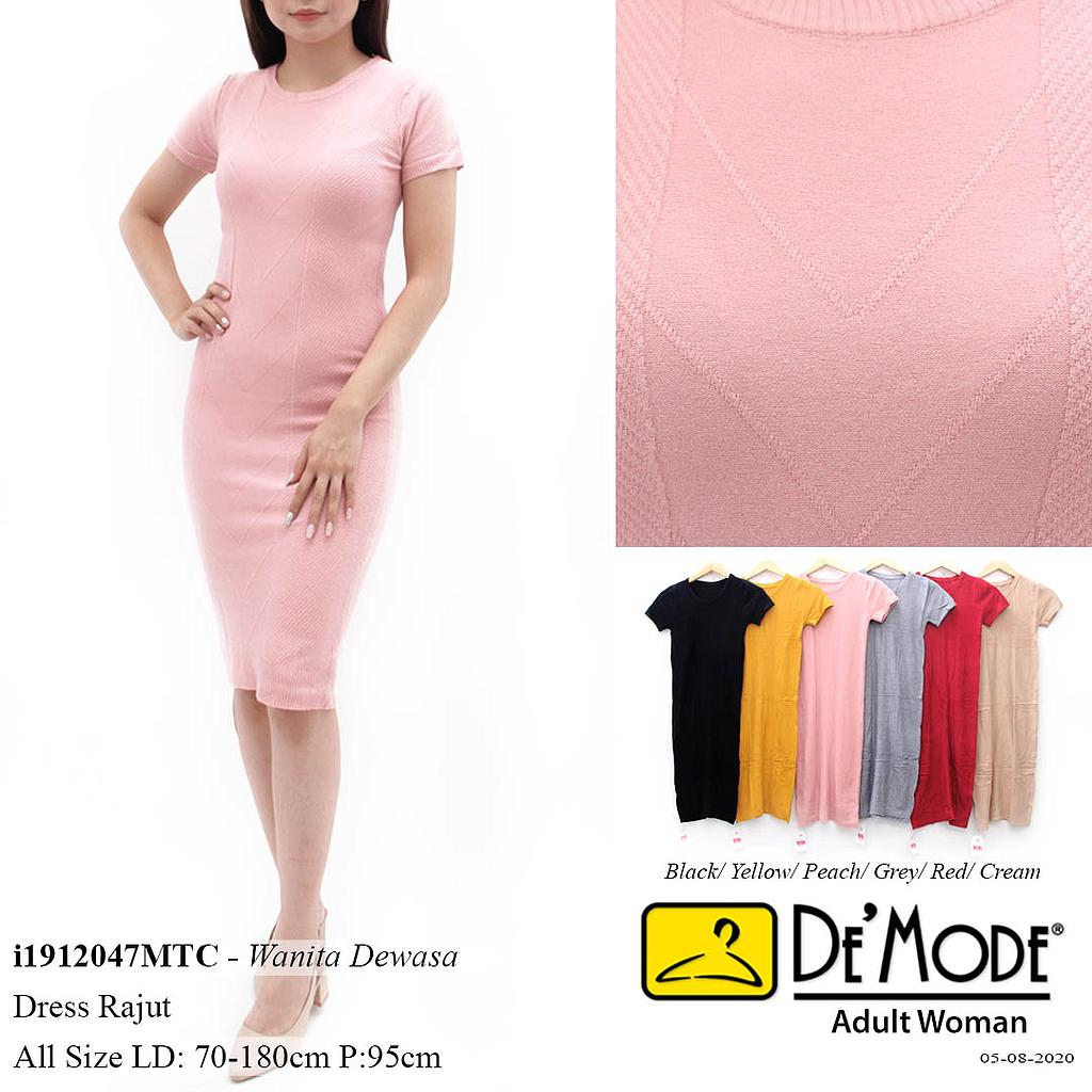 YQH-MS2016A-1 Nania dress rajut tangan pendek