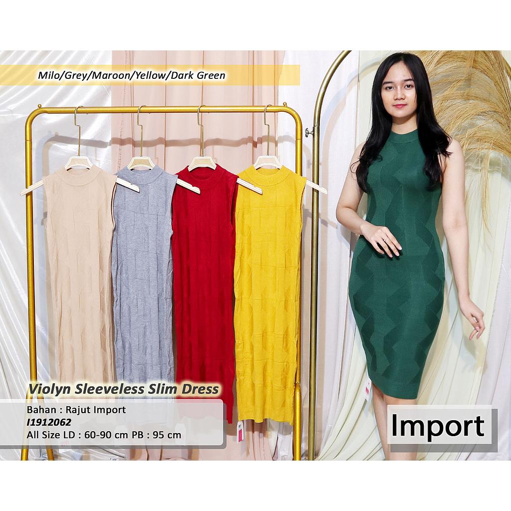 Peonia sleeveless slim dress