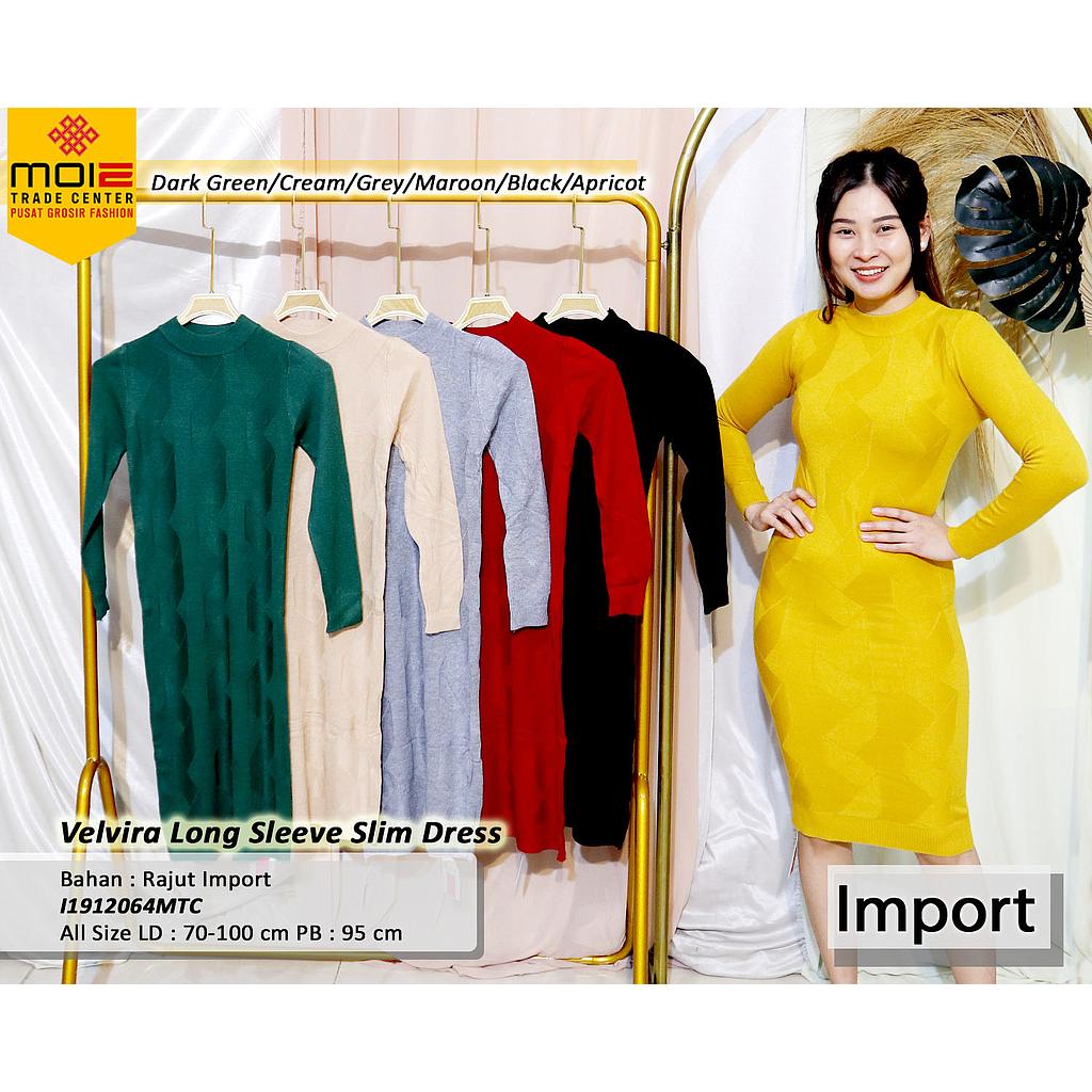 Velvira Long Sleeve slim Dress