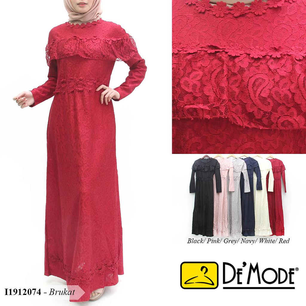 ZHH-MS18157 Alifah dress brukat 