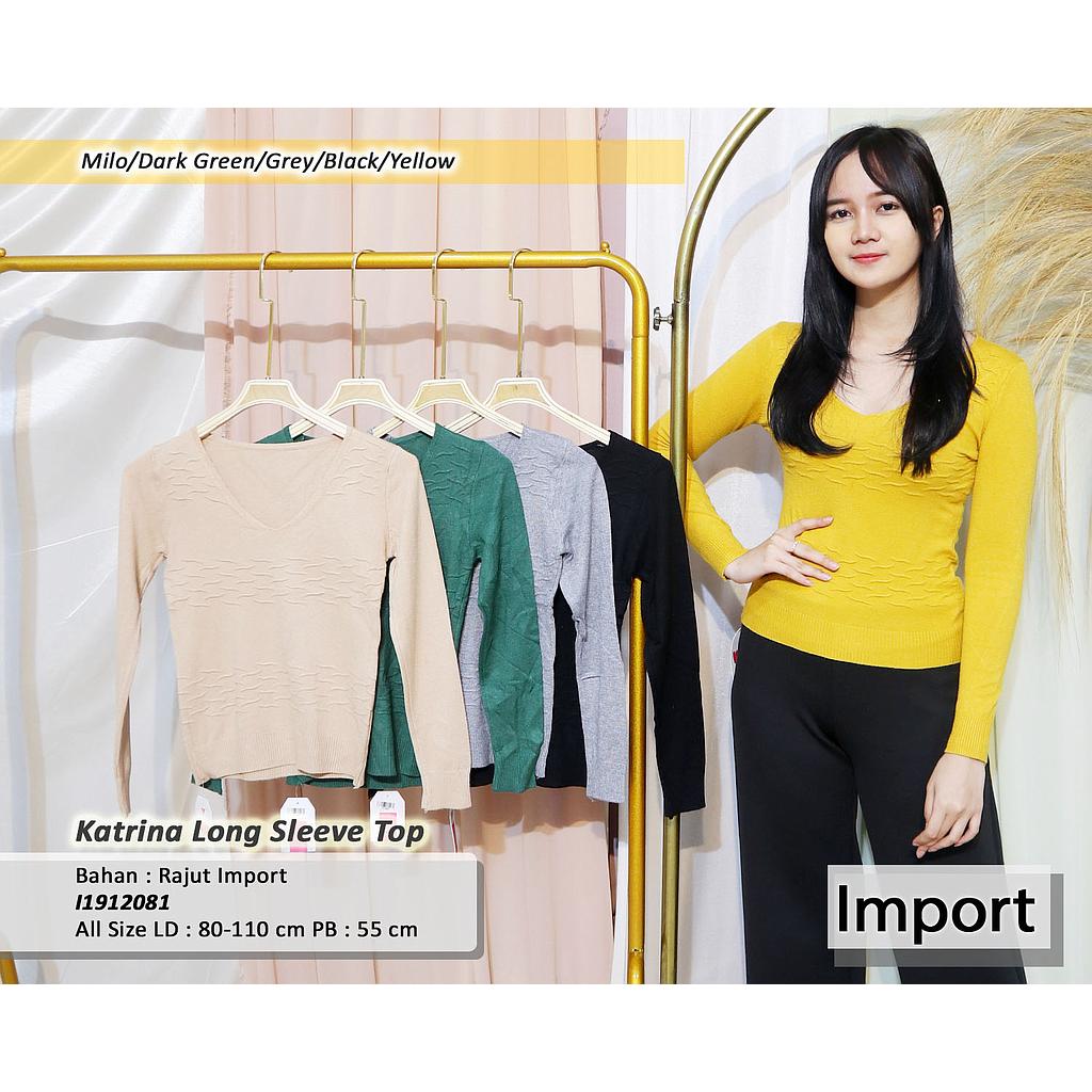 Zira Long sleeve V Neck top