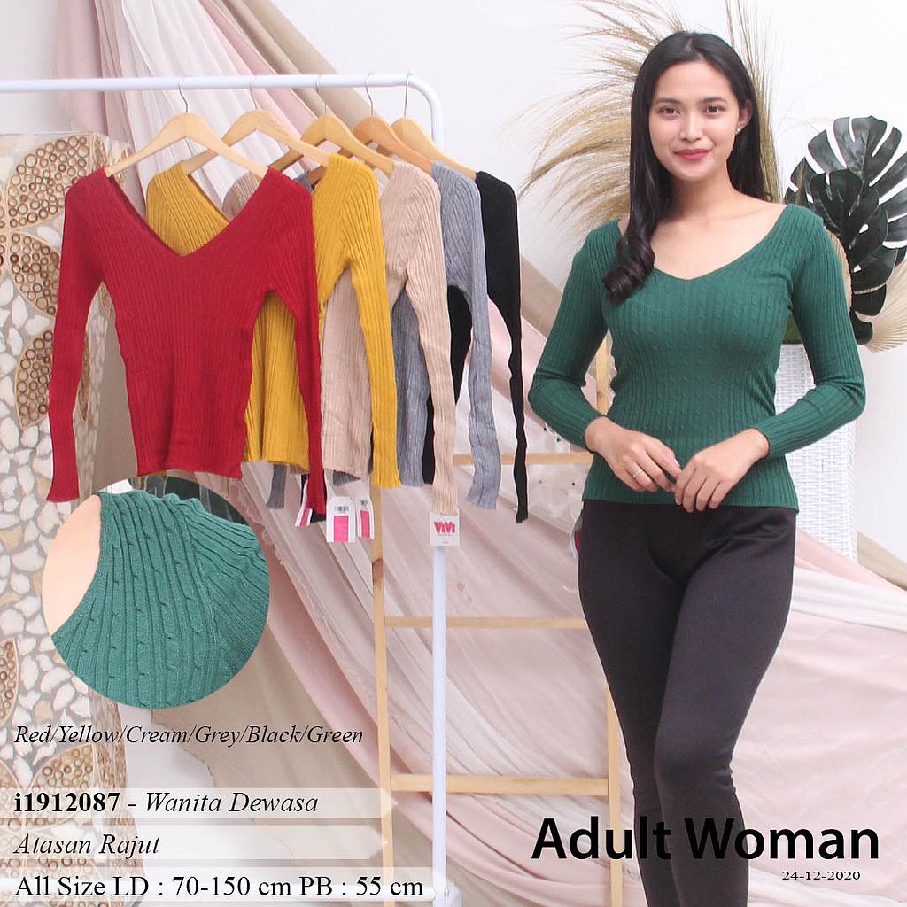 YQH-MS506V-2 Kimmy atasan rajut turtleneck tangan panjang