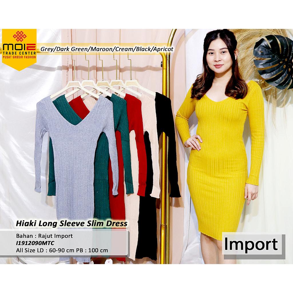 Hiaki Long Sleeve slim Dress
