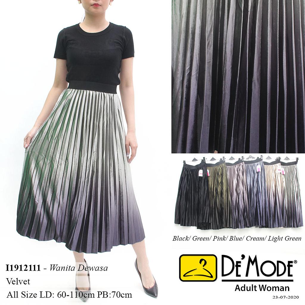 LWF-MS6908 Airin Rok plisket bludru kombinasi