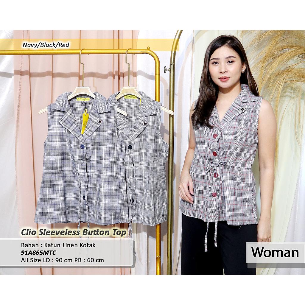 cilo sleeveless button top