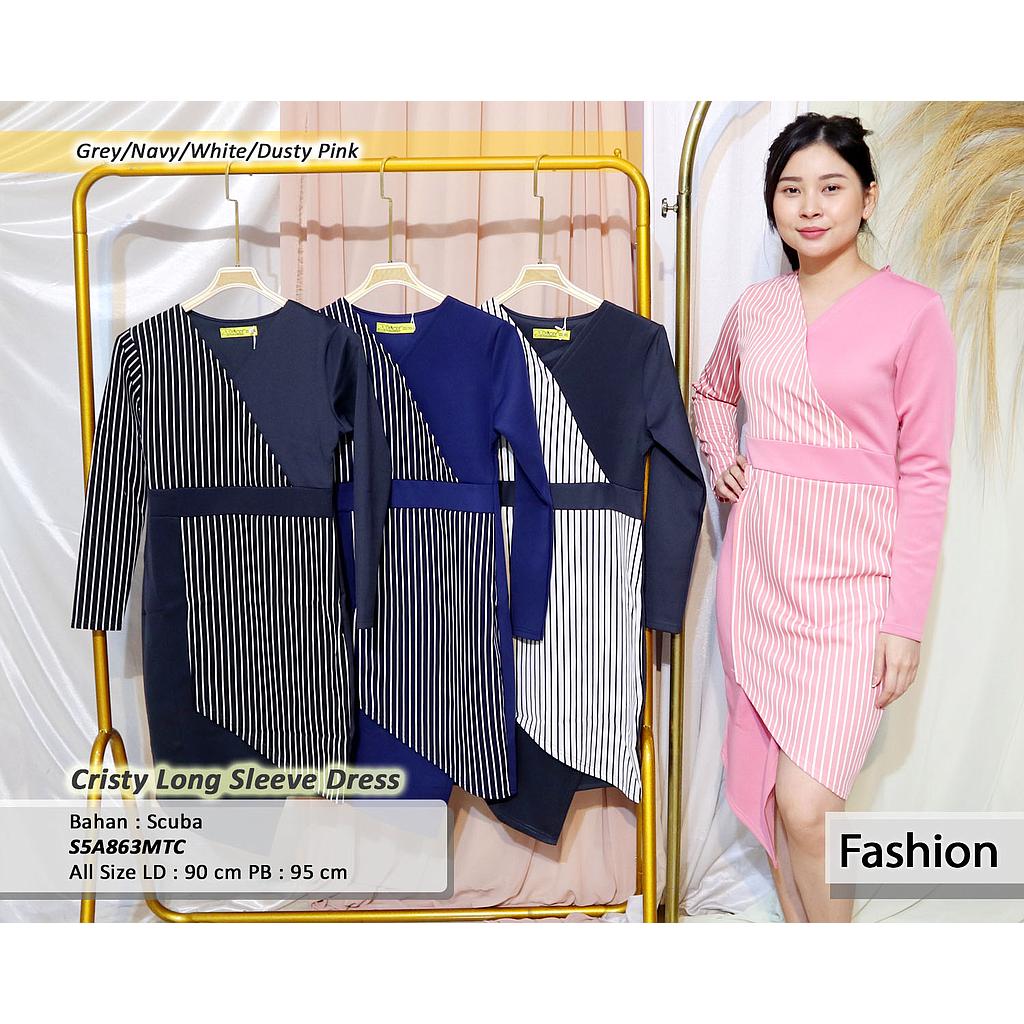 Lily Striped Long sleeve Dress
