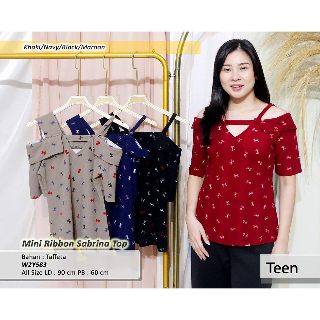 Mini Ribbon Sabrina Top