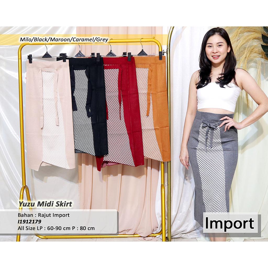 Yuzu midi skirt