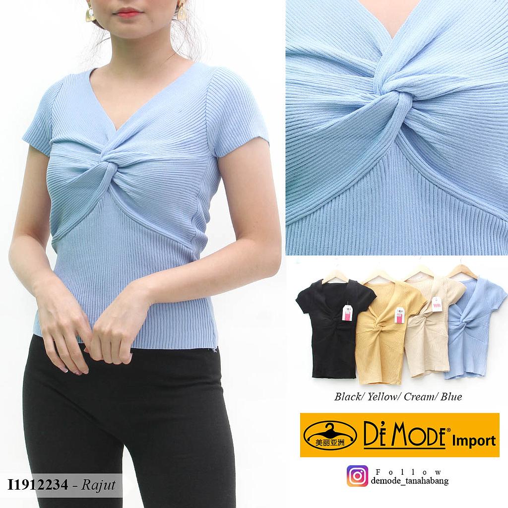 YQH-MS4101 Luna atasan rajut variasi lilit depan