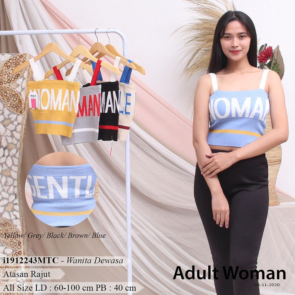 YQH-MS3246 Livia atasan rajut can see variasi tulisan