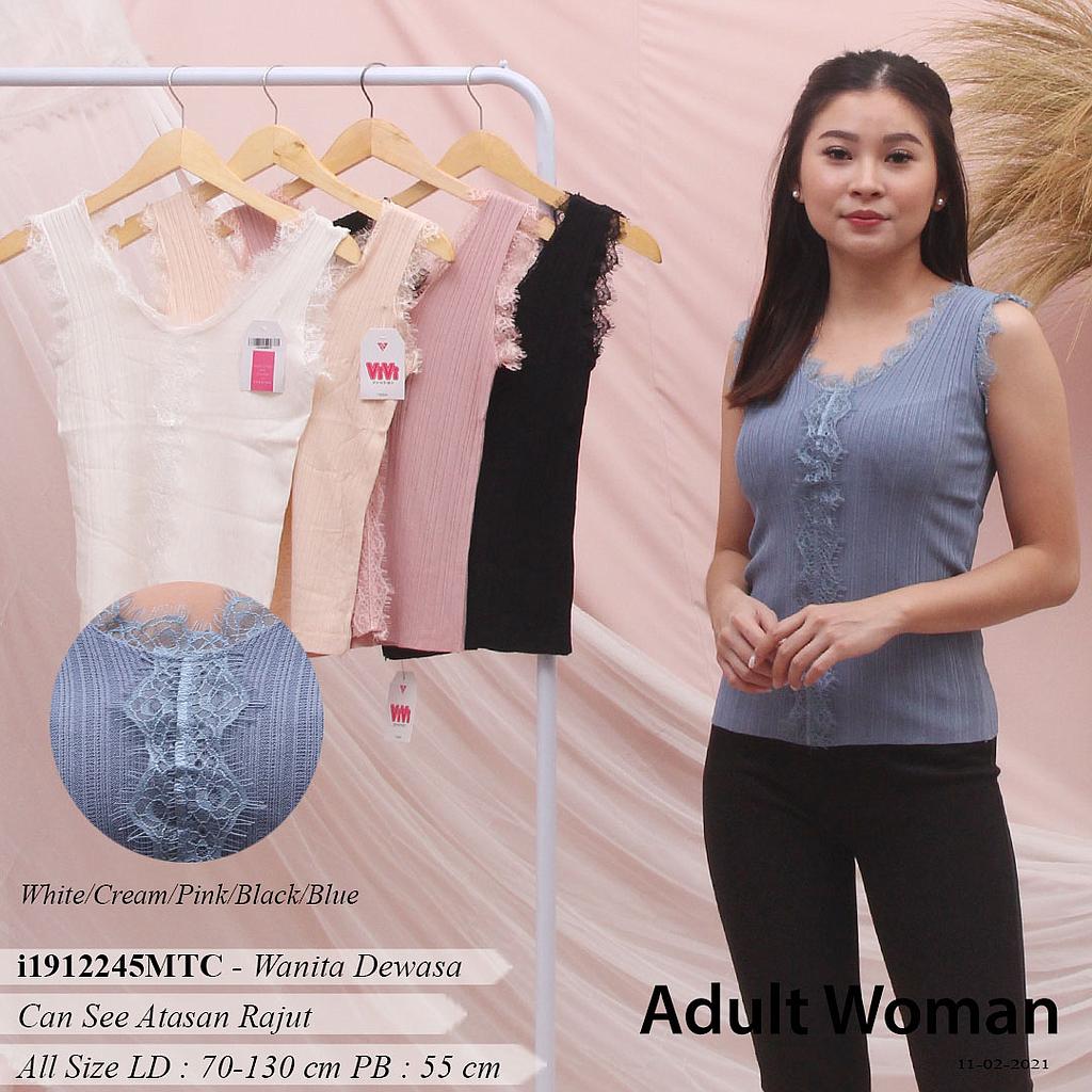 YQH-MS2959Q Tiara atasan rajut kombi lace