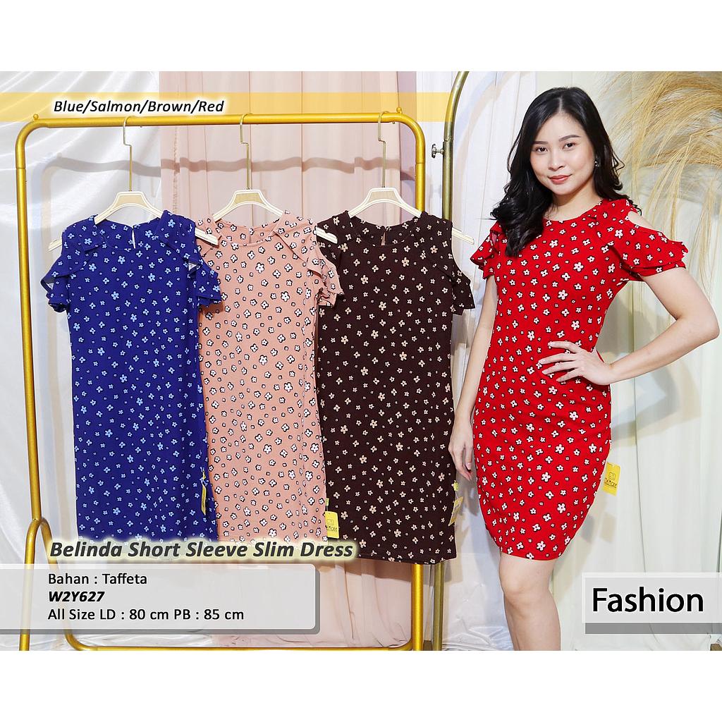 belinda short sleeve slim dress