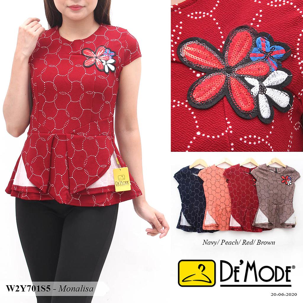 TG PD PEPLUM ROK LIPAT SUSUN+AP BUNGA