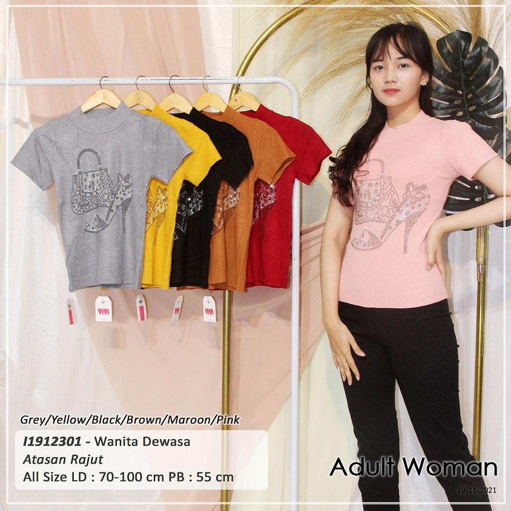 YQH-MS1302-1 Fashion atasan rajut  motek