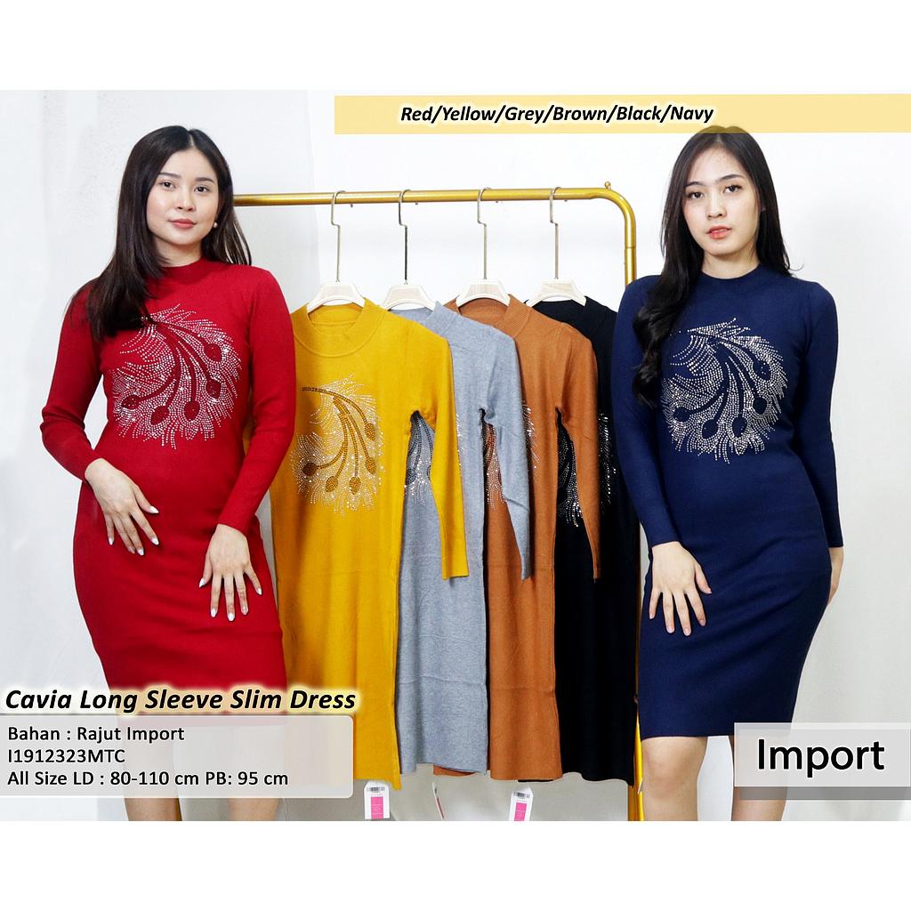 Cavia Long sleeve slim dress
