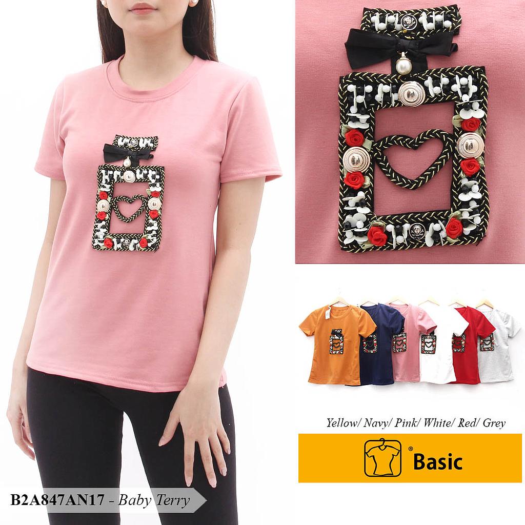 VENY ATASAN OBLONG LEHER BULAT BASIC + AP BOTOL LOVE KANCING 