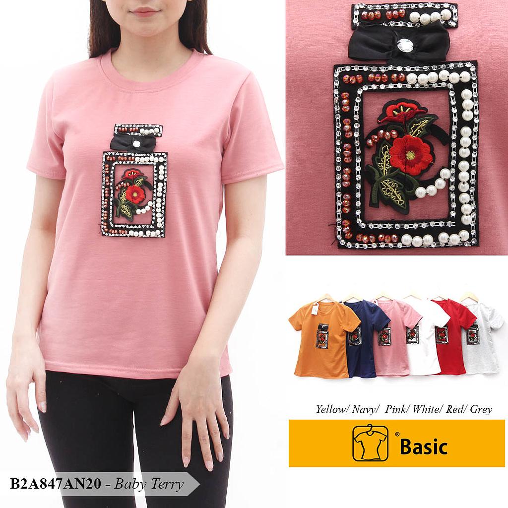 VENY ATASAN OBLONG LEHER BULAT BASIC + AP BOTOL PAYET BUNGA
