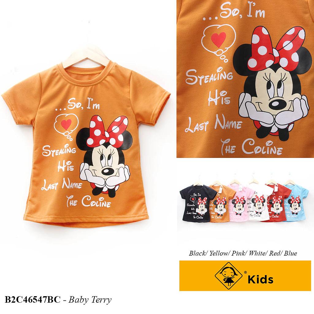 LUNITA ATASAN KIDS OBLONG BASIC + SABLON I'M MINNIE