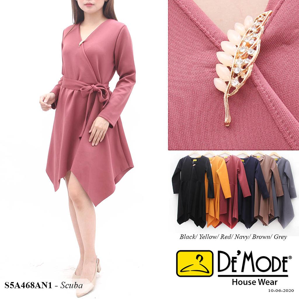 VINA DRESS TUNIK SCUBA KOMBINASI + BROS