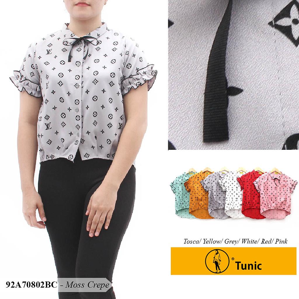 PRICELA KEMEJA LENGAN PENDEK KERUT + FP LV