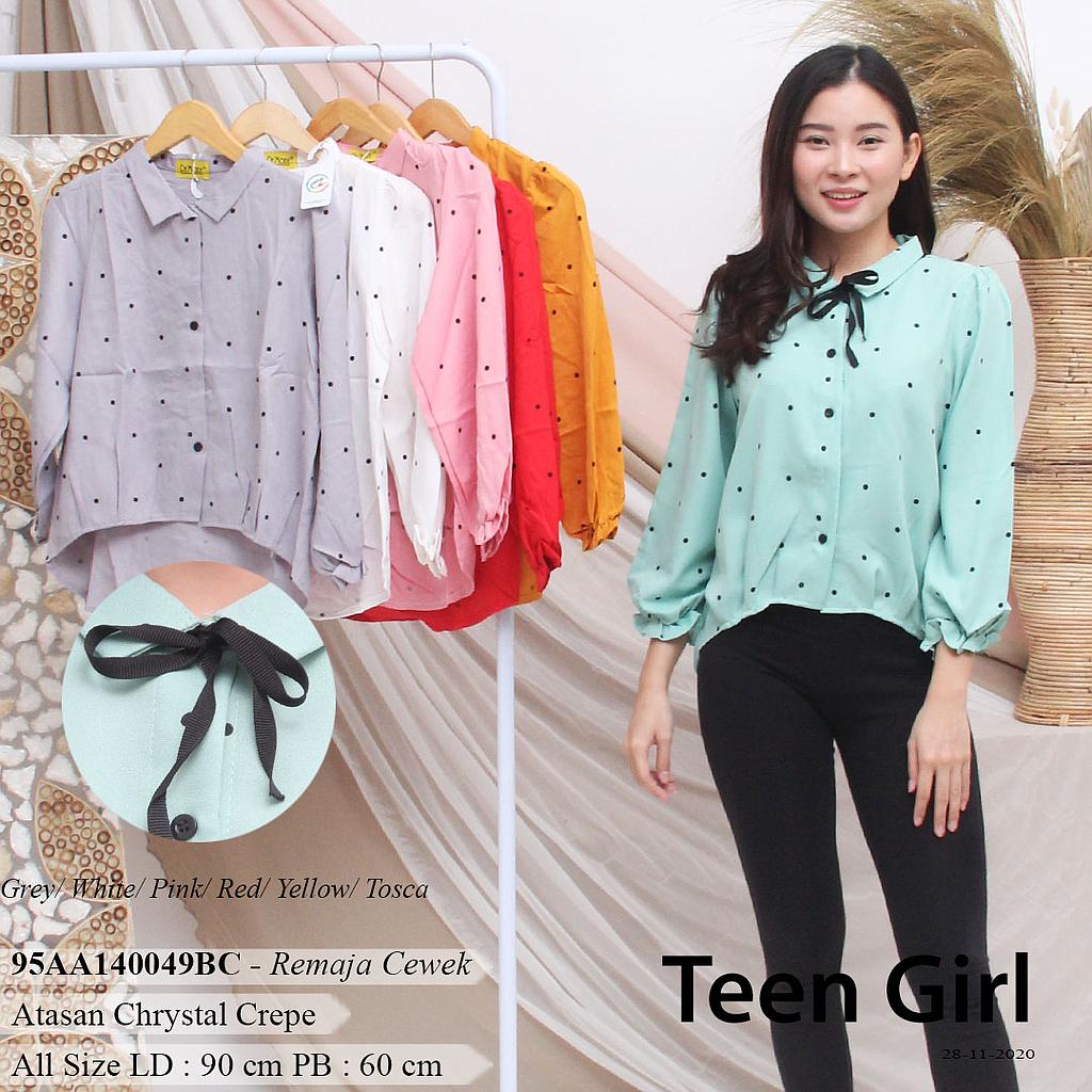 PRICELA KEMEJA LENGAN PANJANG KERUT + FP ONDE ACAK