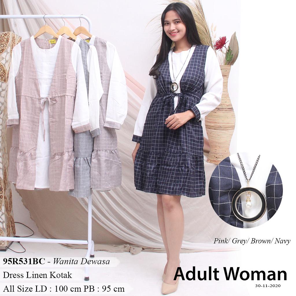 LARAS TUNIK ROMPI TEMPEL + KALUNG