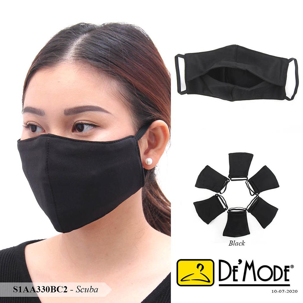 MASKER 3PLY KUPING KARET - HITAM