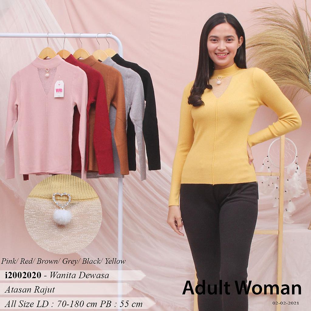 YQH-MS296-2 Jenni atasan rajut turtle neck