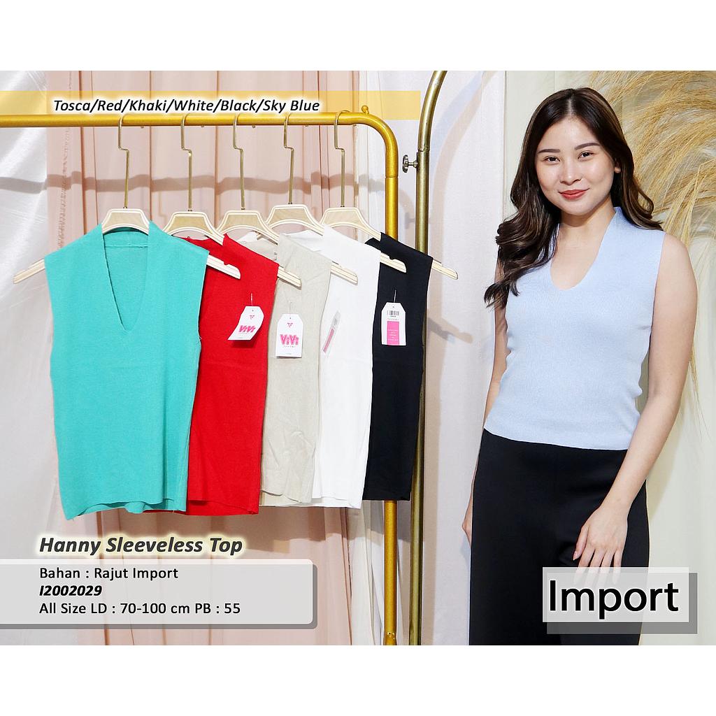 Jessy sleeveless V neck top