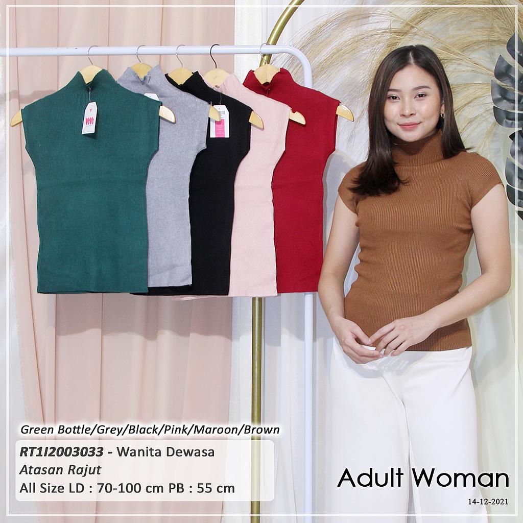 YQH-MS394 Nenni atasan rajut lengan puff turtleneck