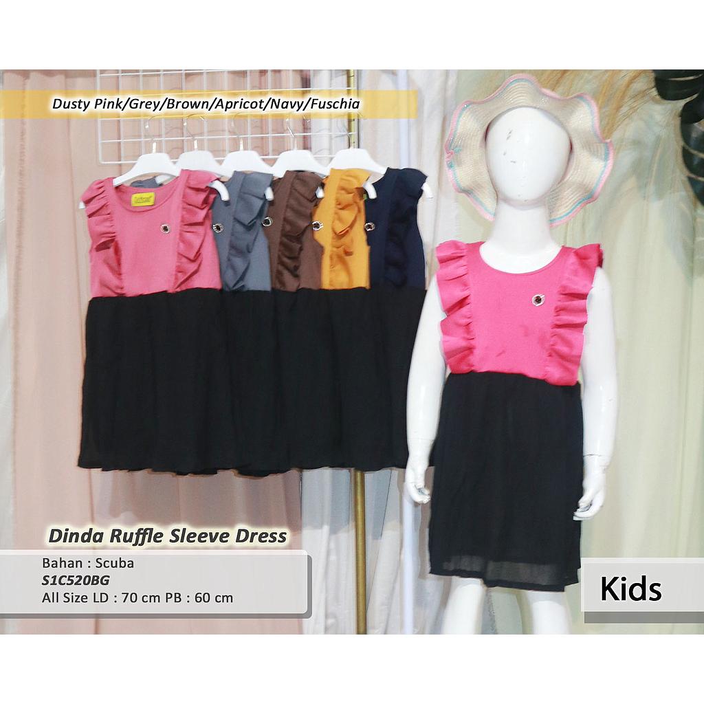 Dinda Ruffle Sleeve dress