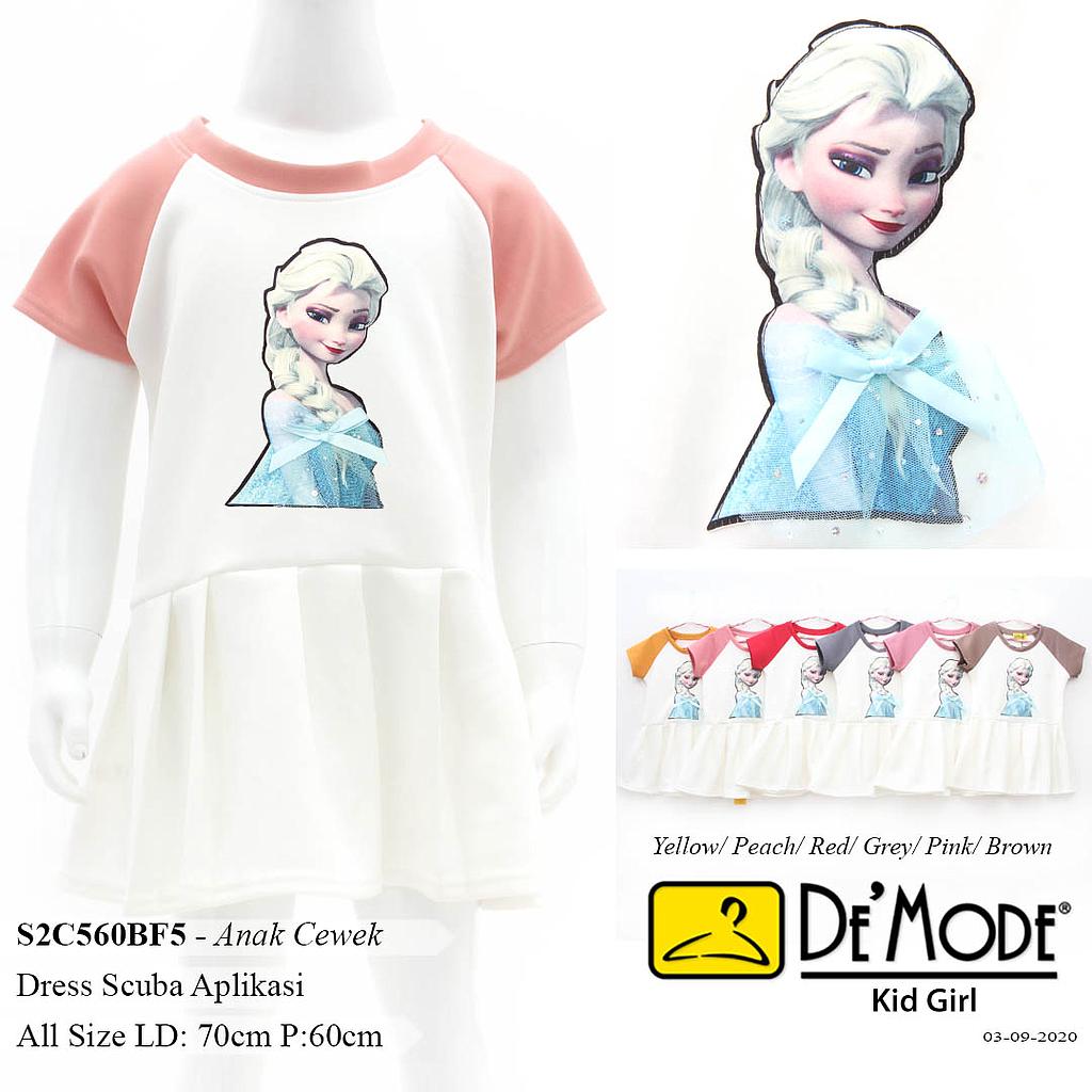 NIRMALA DRESS KID TGN RAGLAN KOMB + AP FROZEN RAMBOCI