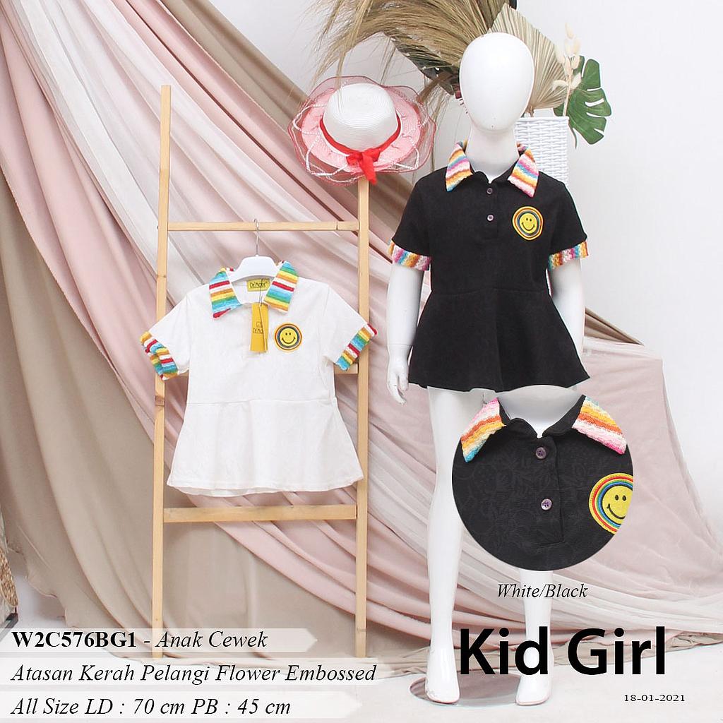 STEVI ATASAN KID WANGKI PEPLUM + APLIKASI LOGO