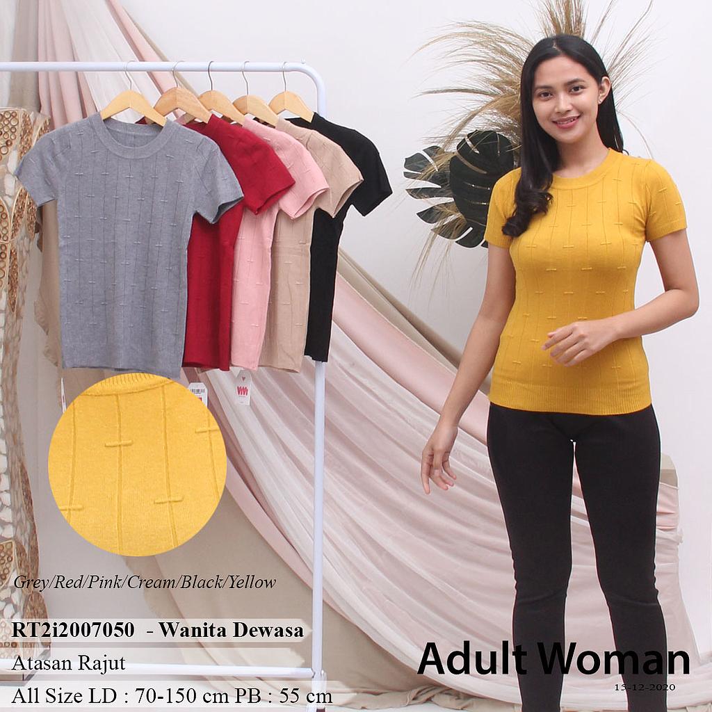 YQH-MS6028-1 Tifany atasan rajut tangan pendek