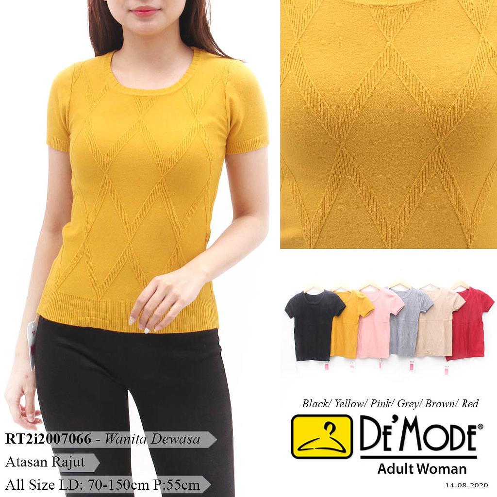 YQH-MS117-1 NAVISA ATASAN RAJUT LEHER ZIGZAG