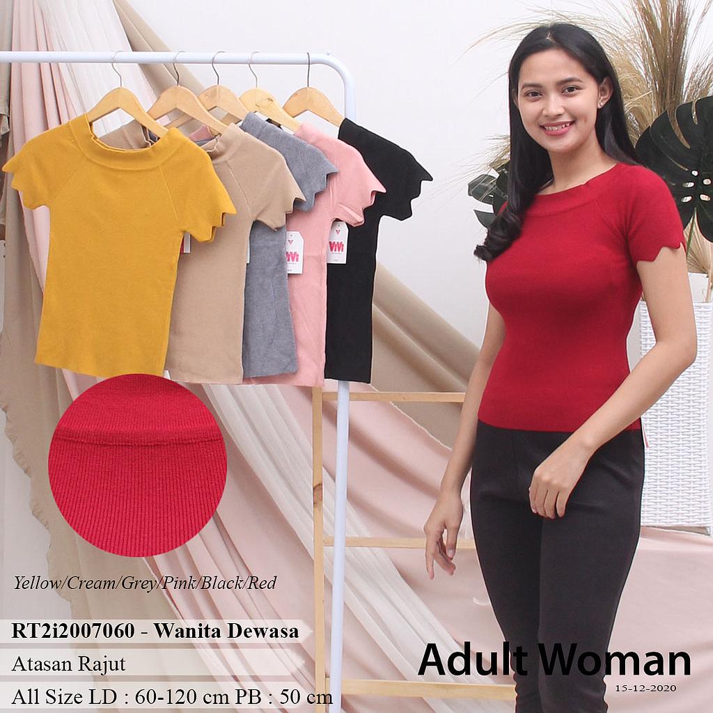 YQH-MS109-1 DONA ATASAN RAJUT TGN ZIGZAG 