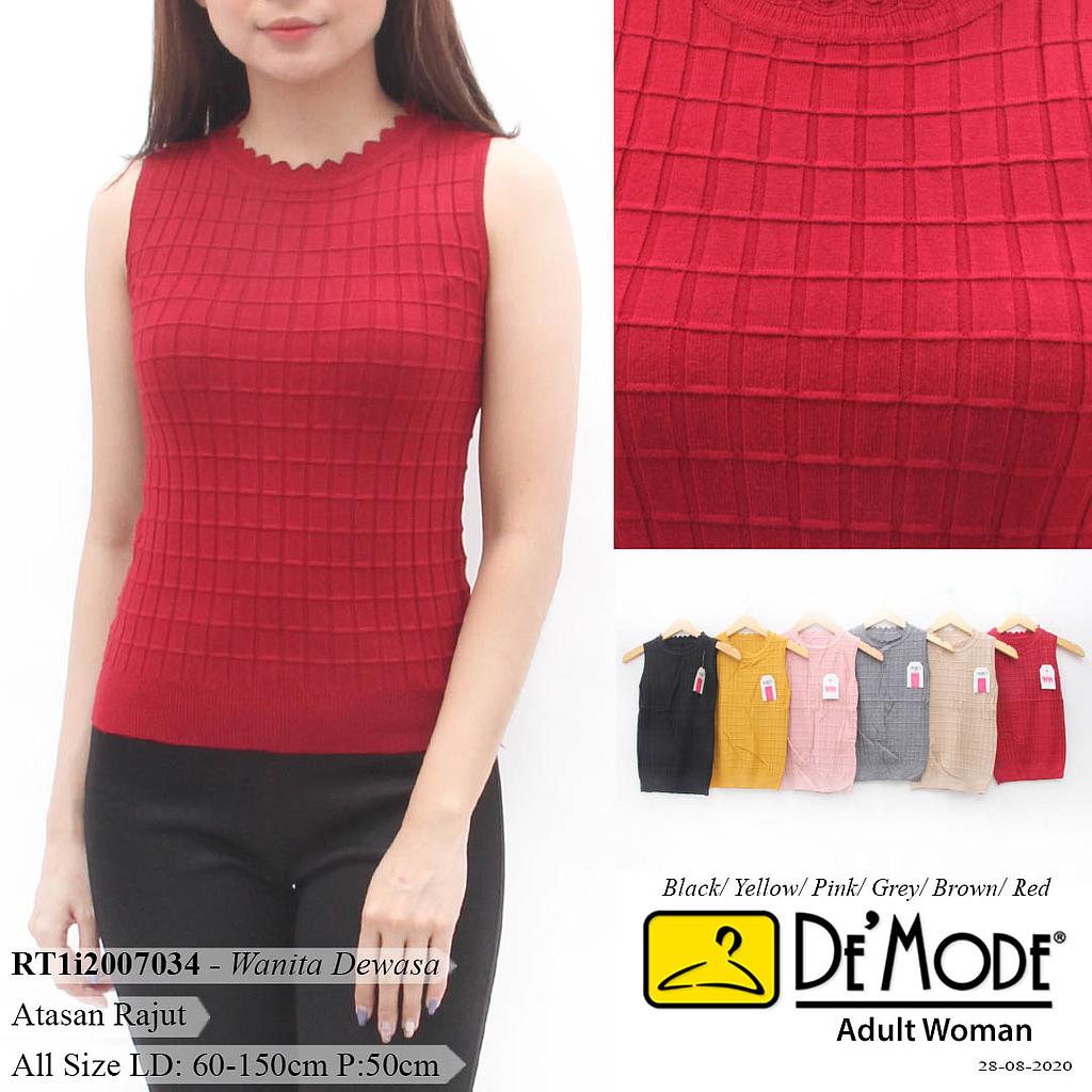 YQH-MS139 NARA ATASAN RAJUT MOTIF WAFFLE LEHER ZIGZAG 