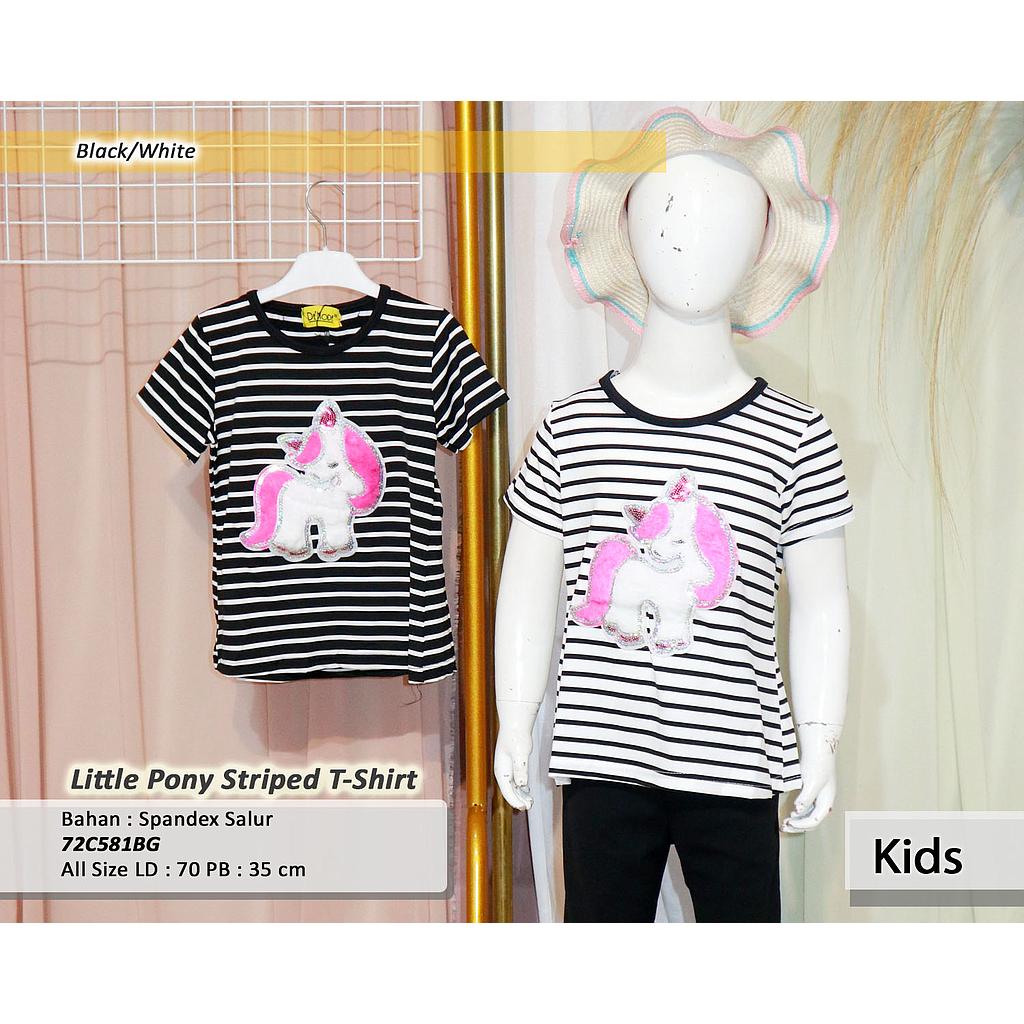 Little Pony striped T-shirt (C581)