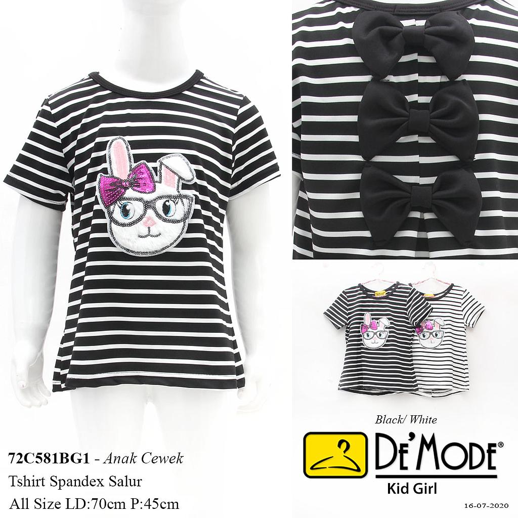 Cat Ribbon Striped Top