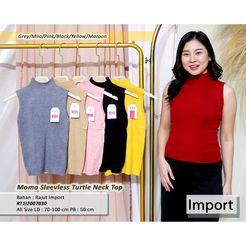 Momo sleeveless turtle neck top