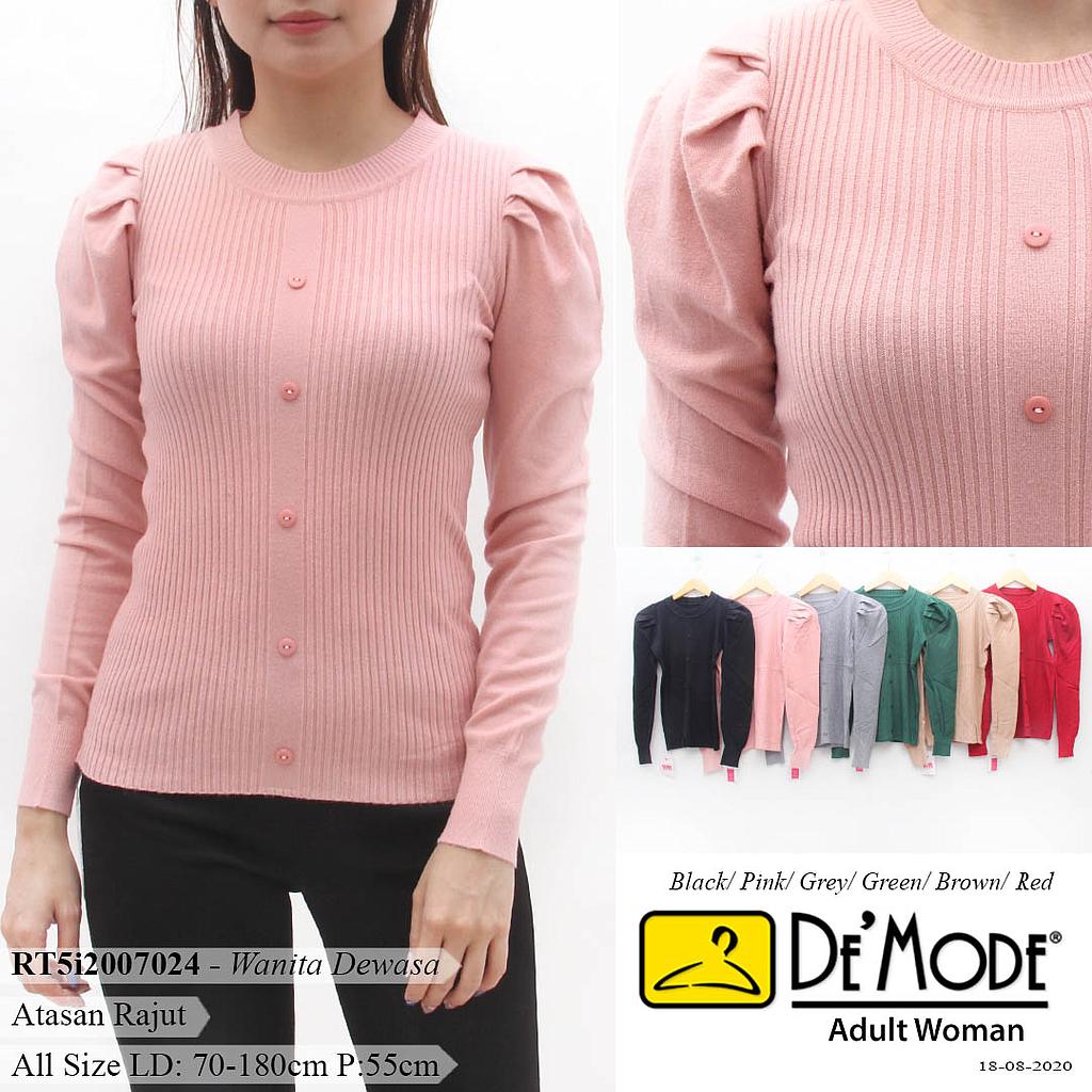 YQH-MS2020P-2 Soraya atasan rajut turtleneck lengan puff