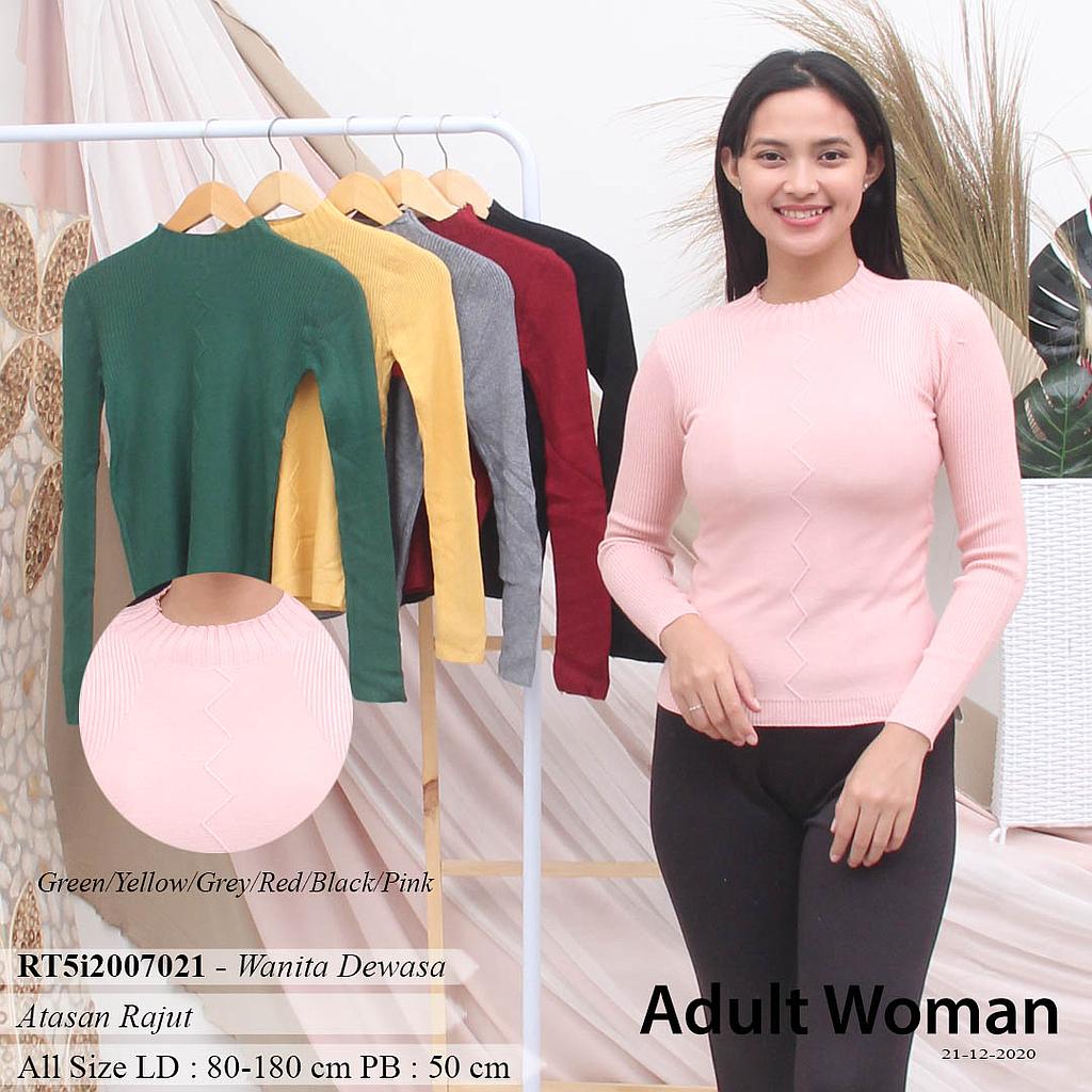 YQH-MS1024-2 Feny atasan rajut tangan PJG turtleneck